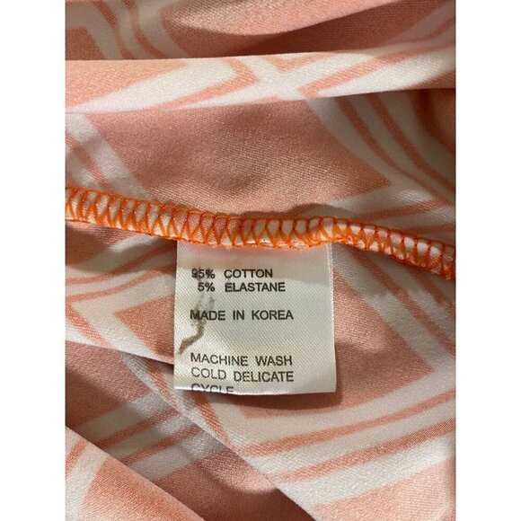 Tracy Negoshain Women's Orange Plaid Short Sleeve Wrap Dress - Large - Picture 10 of 11